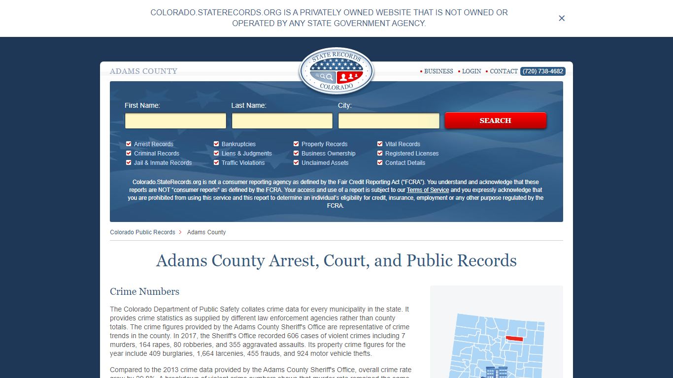 Adams County Arrest, Court, and Public Records